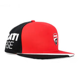 2023 Ducati Corse Racing Flat Brim Adult Cap- RED - Official Licensed Ducati Corse Merchandise