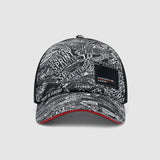 Porsche Motorsport Statement Fan Wear Trucker Cap - BLACK - Official Licensed Fan Wear