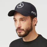 2022 Mercedes AMG Petronas F1 Team George Russell Baseball Hat Cap - BLACK - Official Licensed Mercedes AMG Petronas Motorsport Merchandise