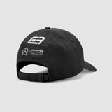 2022 Mercedes AMG Petronas F1 Team George Russell Baseball Hat Cap - BLACK - Official Licensed Mercedes AMG Petronas Motorsport Merchandise